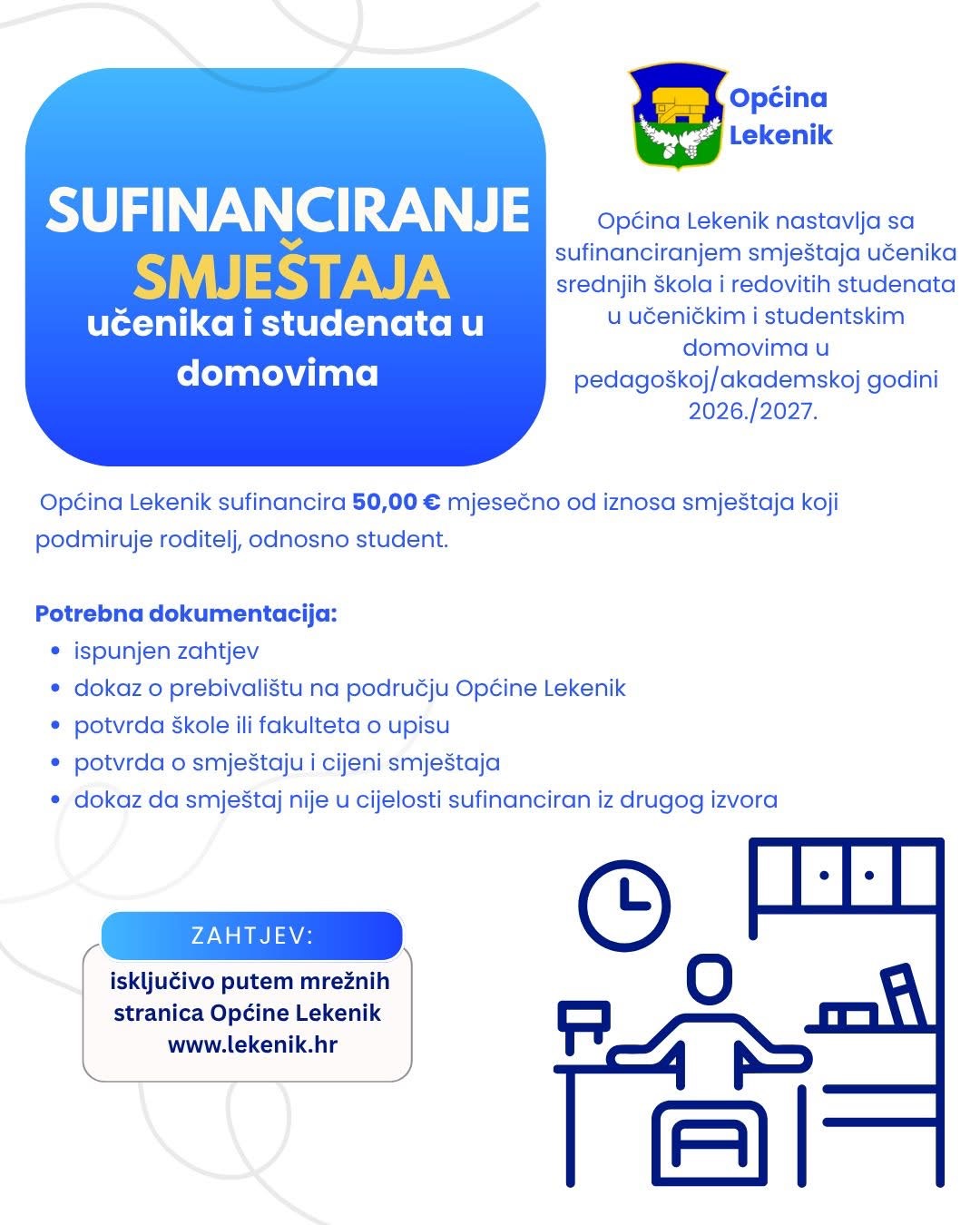 lekenik sufinancira smjestaj
