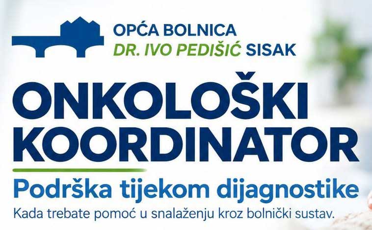 Podrška onkološkog koordinatora za pacijente sisačke bolnice