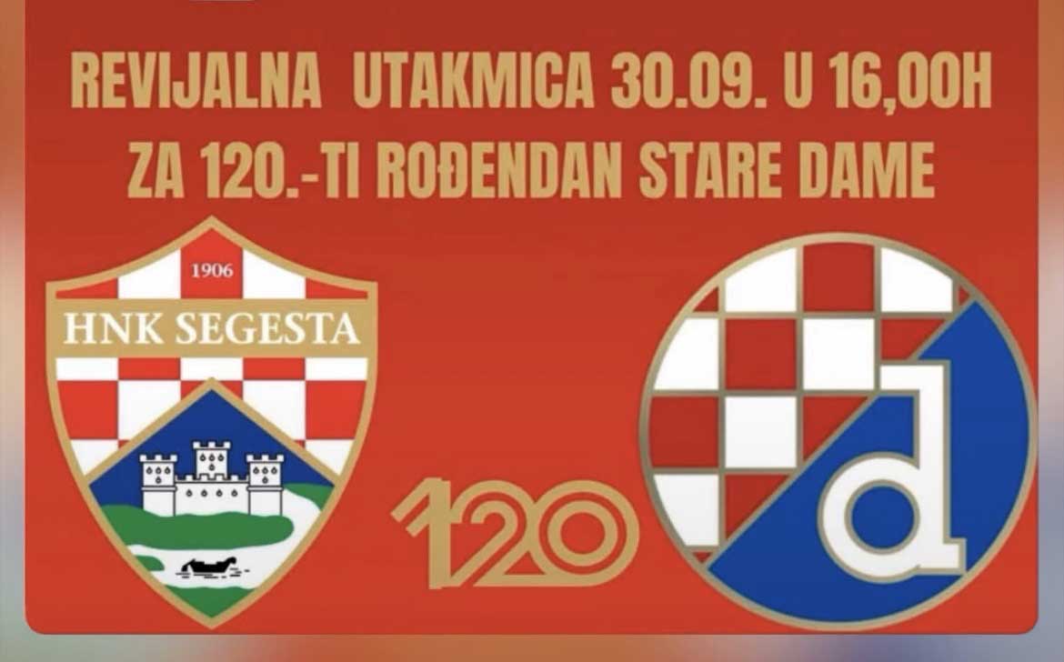 Dinamo stiže u Sisak – Segesta slavi 120. rođendan uz spektakl na Gradskom stadionu