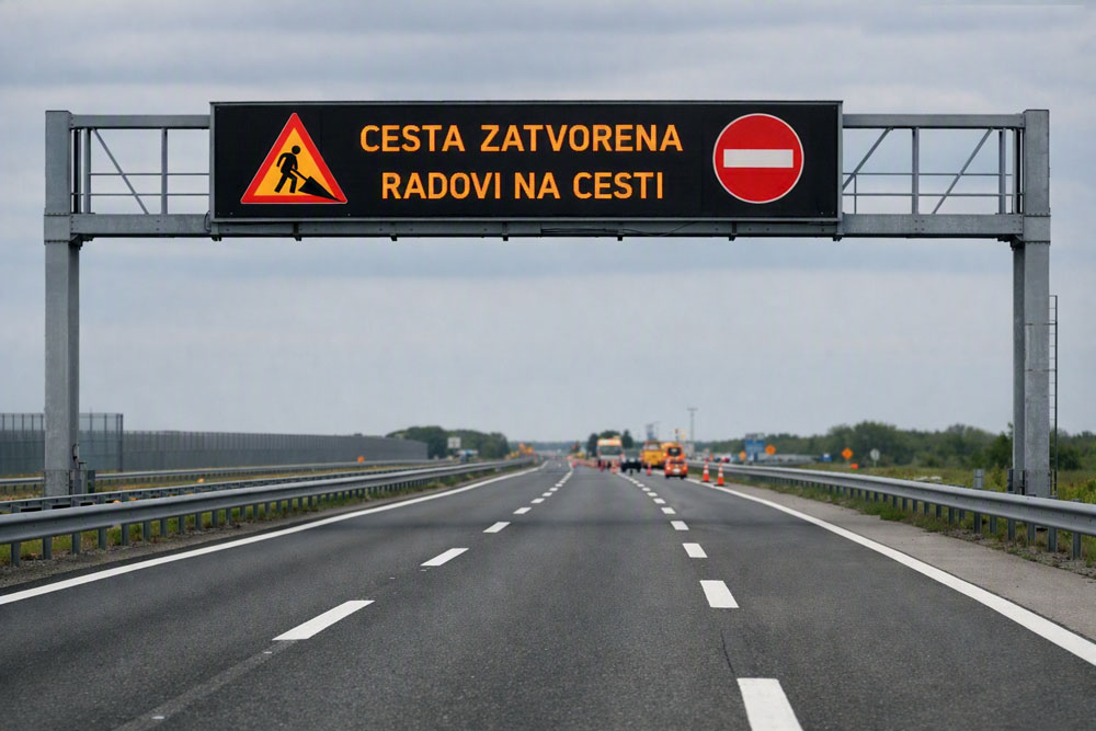 Privremeno zatvaranje za promet dionice autoceste A3 od Novske prema Lipovcu i obratno