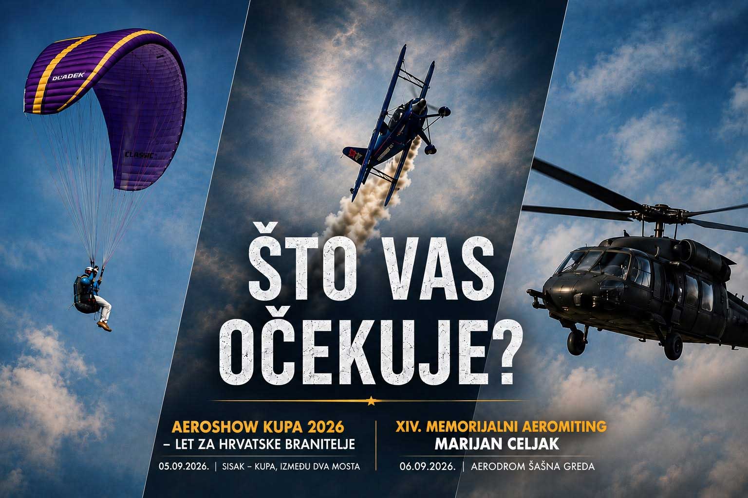 Aeroshow Kupa i Aeromiting Marijan Celjak prvi vikend u rujnu