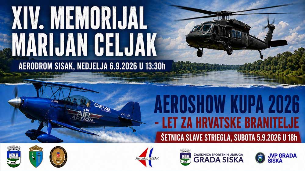 Aeroshow Kupa i Aeromiting Marijan Celjak prvi vikend u rujnu