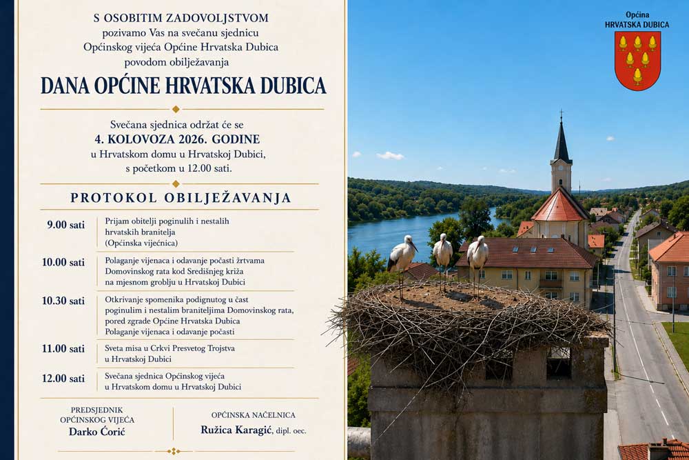 Svečano obilježavanje Dana Općine Hrvatska Dubica