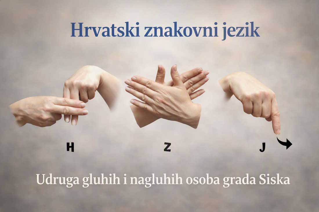 Jednodnevni tečaj hrvatskog znakovnog jezika u Sisku